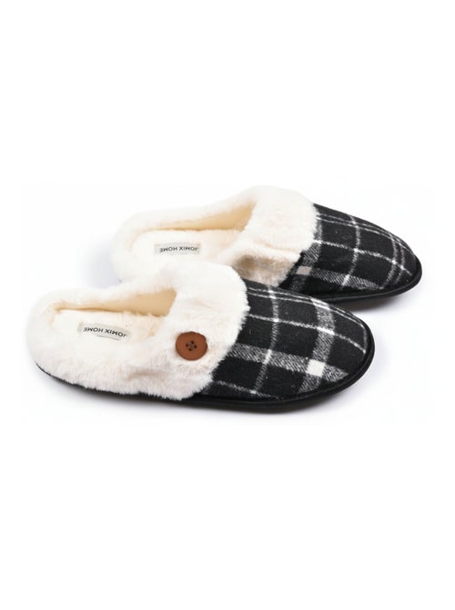 Mules homme Jacquard écossais MU9732 - Kiabi