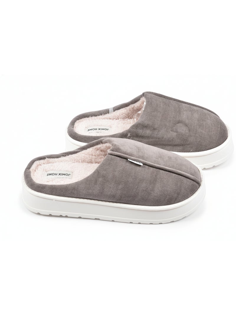 Mules homme velours côtelé MU10121 Marron - Kiabi