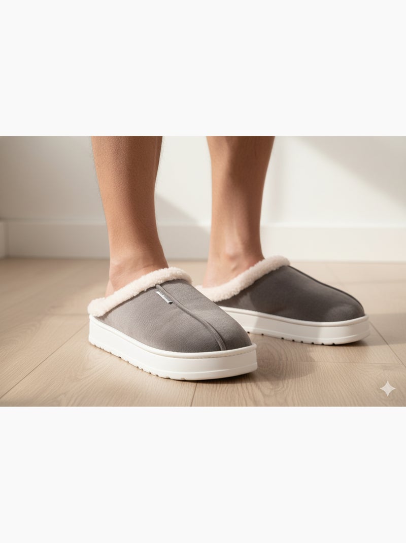 Mules homme velours côtelé MU10121 Marron - Kiabi