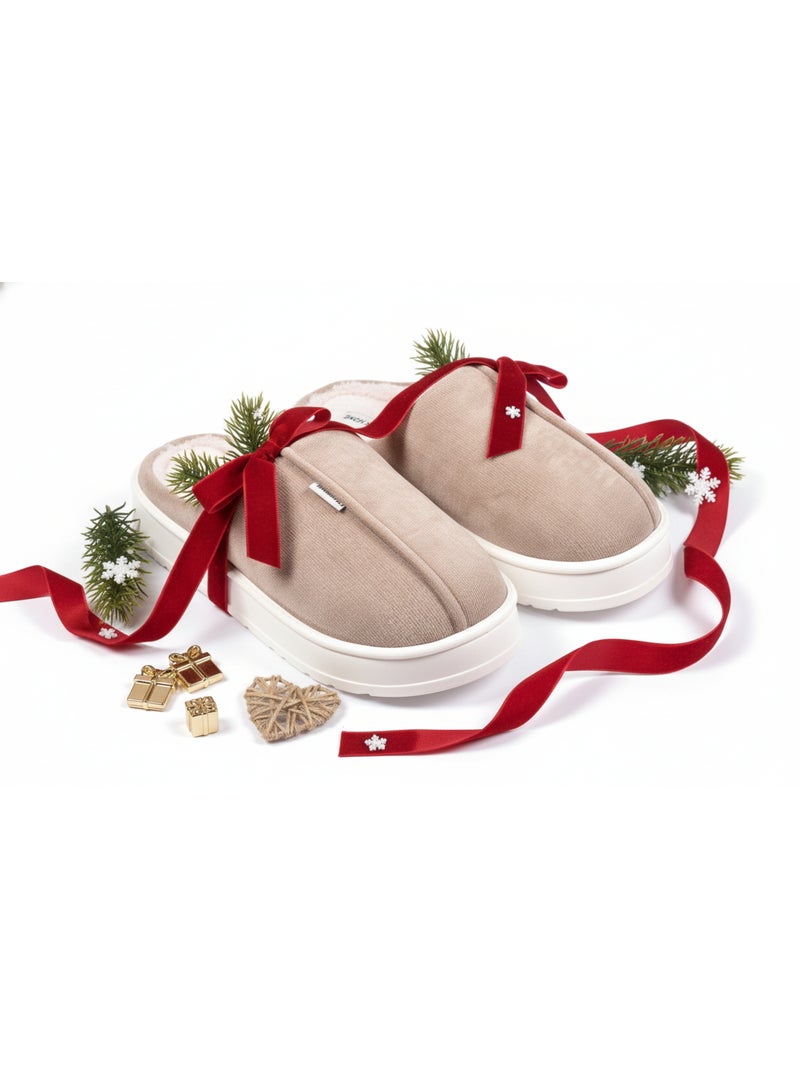 Mules homme velours côtelé MU10121 Taupe - Kiabi