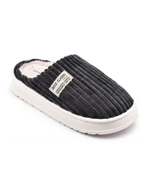 Mules homme velours côtelé MU10122 - Kiabi
