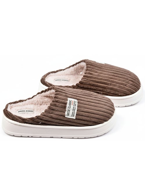 Mules homme velours côtelé MU10122 - Kiabi