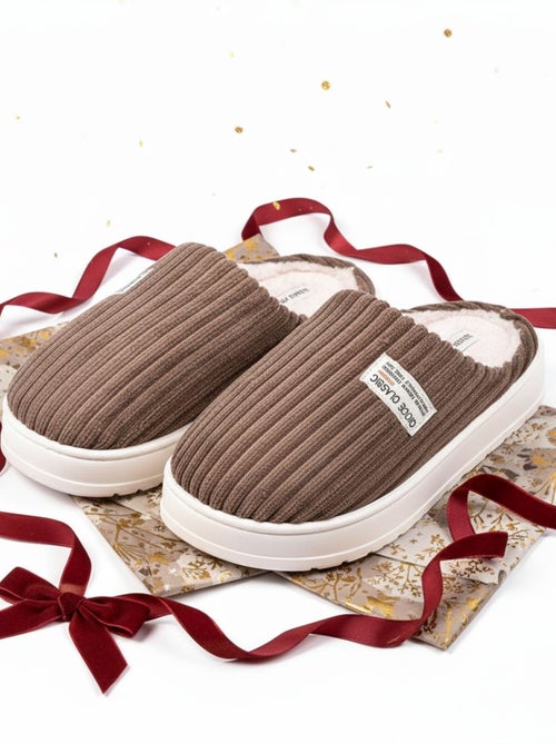 Mules homme velours côtelé MU10122 - Kiabi
