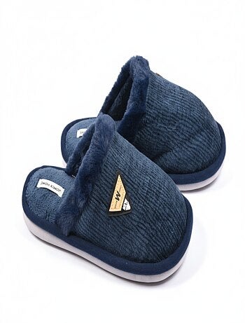 Mules homme velours ondulé MU9714