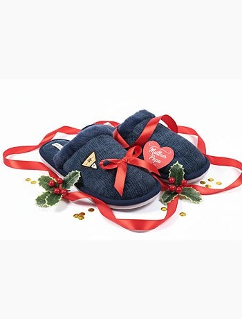 Mules homme velours ondulé MU9714