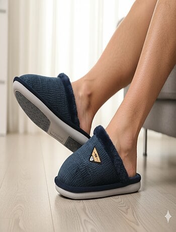 Mules homme velours ondulé MU9714