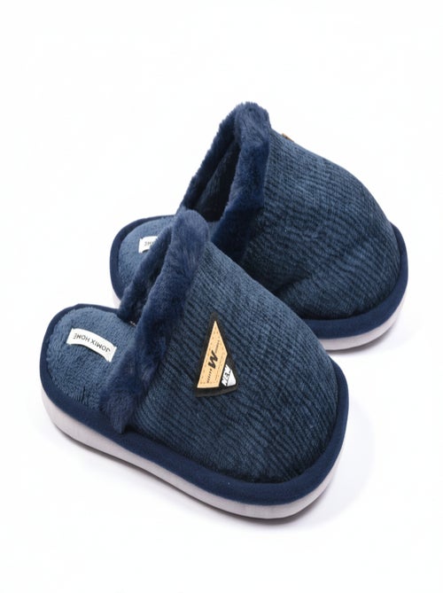Mules homme velours ondulé MU9714 - Kiabi
