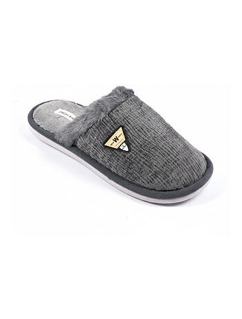 Mules homme velours ondulé MU9714