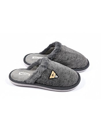 Mules homme velours ondulé MU9714