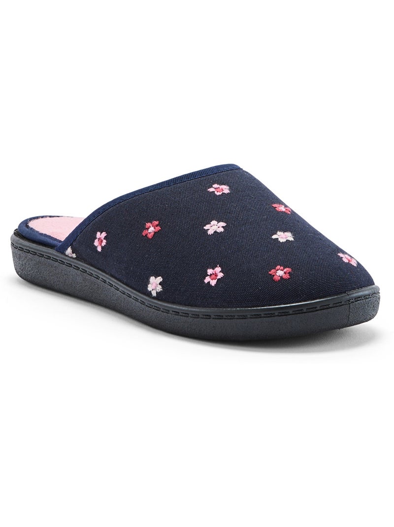 Mules intérieur éponge femme - PEDICONFORT Bleu marine - Kiabi