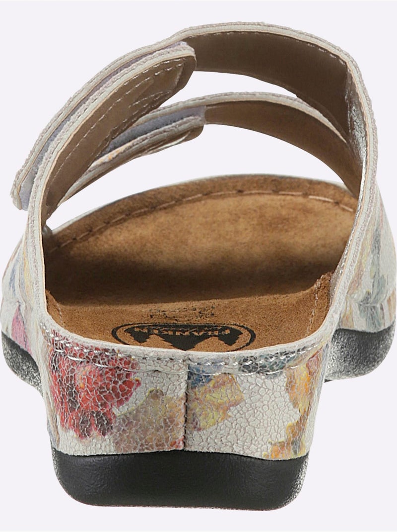 Mules Largeur Pied Fort - Taille Standard - Witt Blanc Multicolore - Kiabi