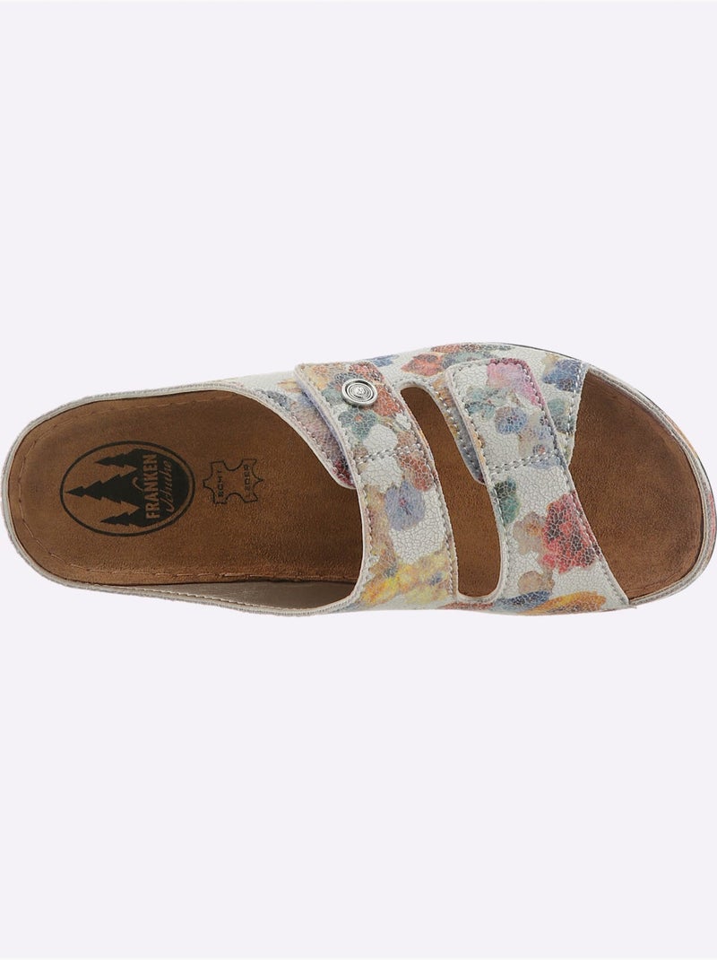 Mules Largeur Pied Fort - Taille Standard - Witt Blanc Multicolore - Kiabi
