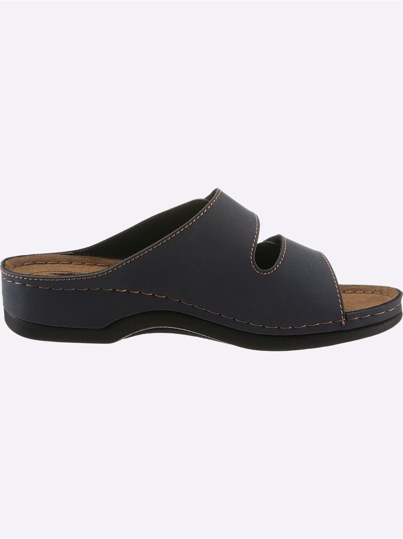 Mules Largeur Pied Fort - Taille Standard - Witt Bleu foncé - Kiabi