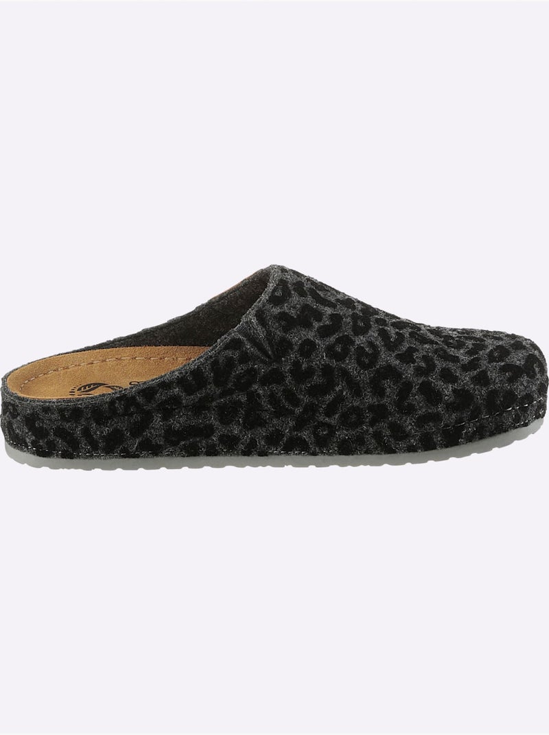 Mules largeur pied fort - taille standard - witt gris anthracite - Kiabi