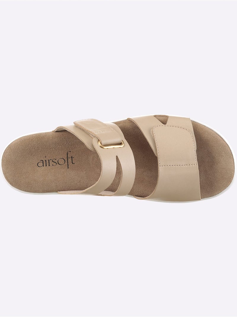 Mules Largeur Pied Normal - Taille Standard - Witt Beige - Kiabi