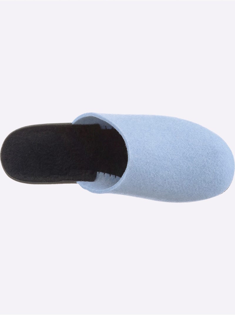 Mules largeur pied normal - taille standard - witt Bleu - Kiabi