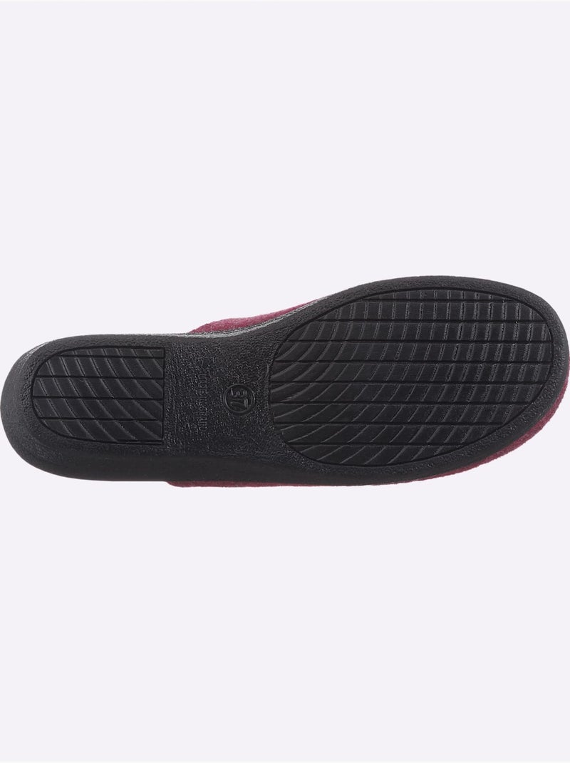 Mules largeur pied normal - taille standard - witt Bordeaux - Kiabi