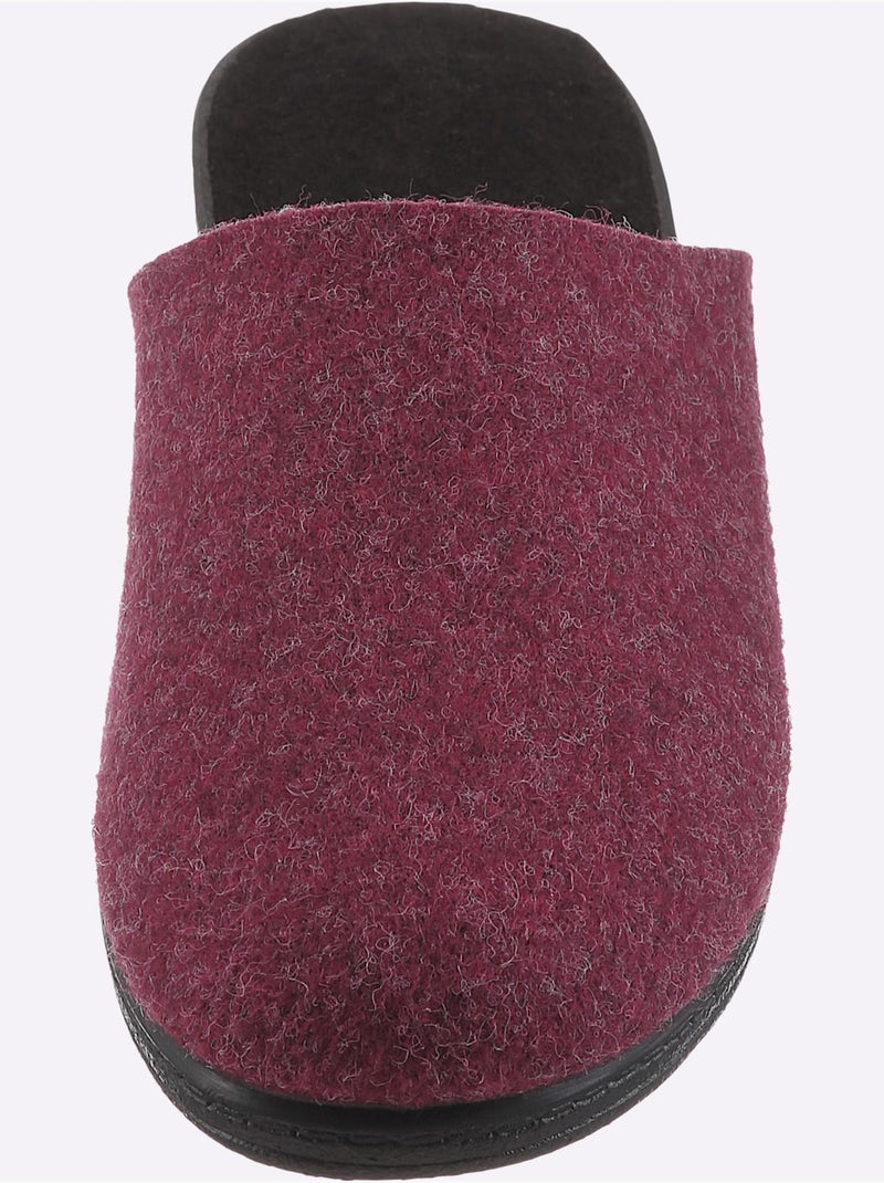 Mules largeur pied normal - taille standard - witt Bordeaux - Kiabi