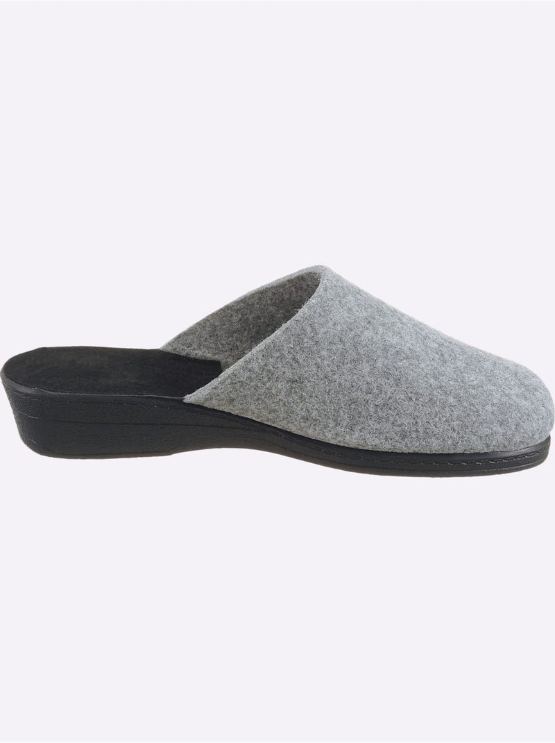 Mules largeur pied normal - taille standard - witt Gris - Kiabi