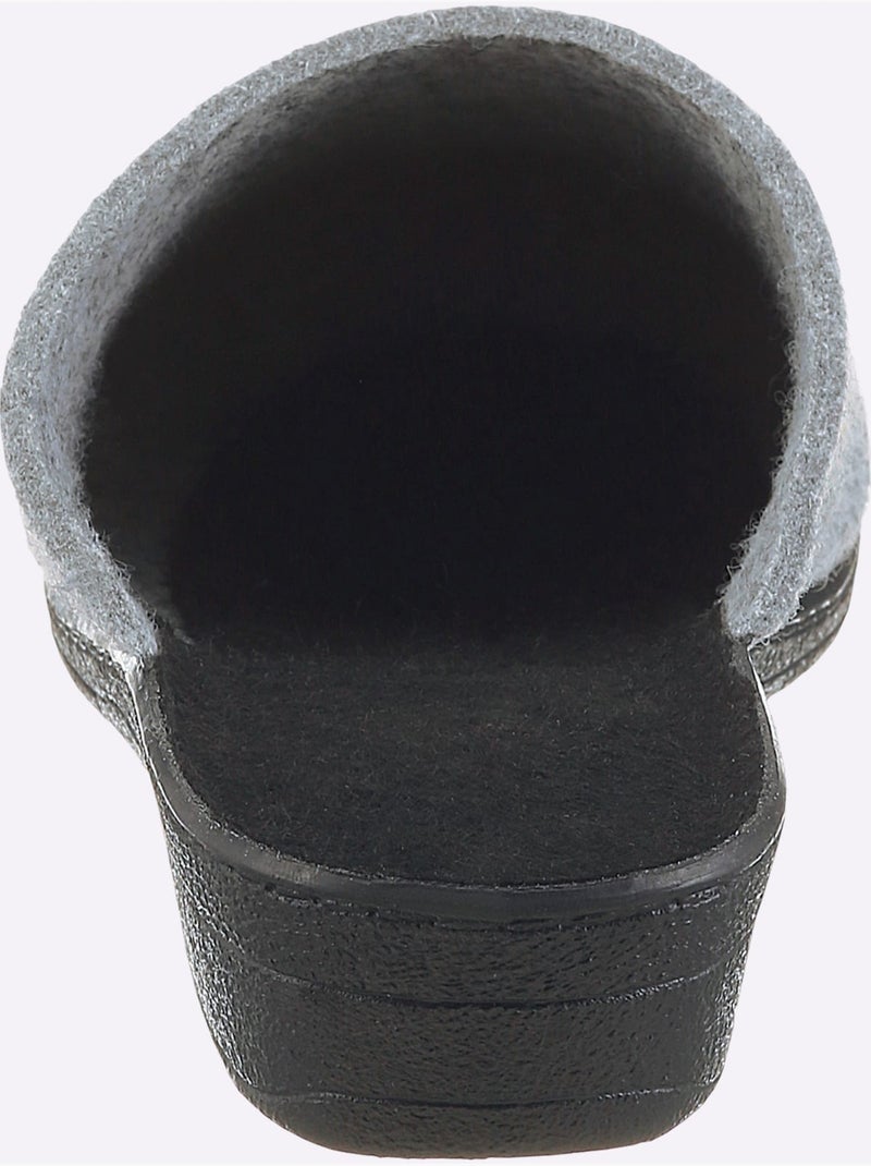 Mules largeur pied normal - taille standard - witt Gris - Kiabi