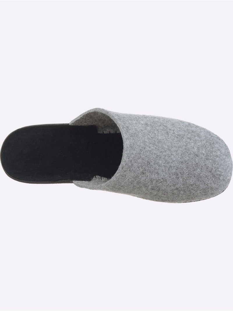 Mules largeur pied normal - taille standard - witt Gris - Kiabi