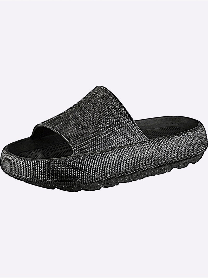 Mules Matière Synthétique - Taille Standard - Helline Noir Noir Noir - Kiabi