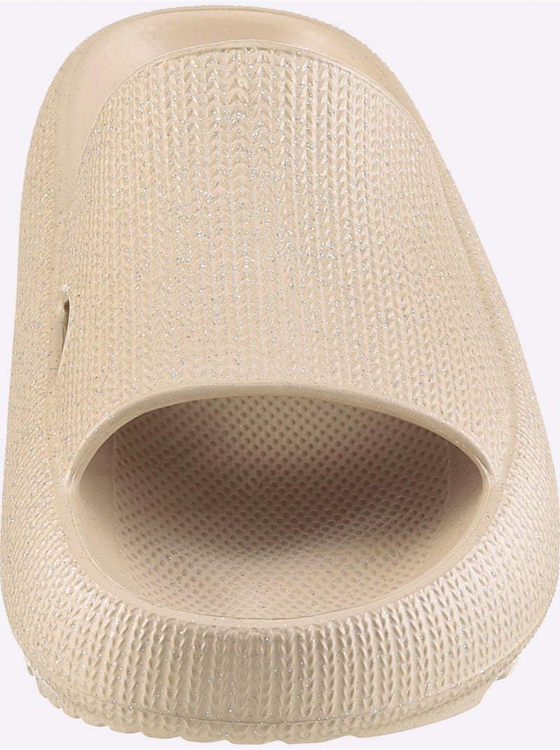 Mules Matière Synthétique - Taille Standard - Helline Sable - Kiabi