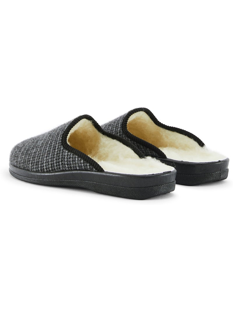 Mules mixtes fourrées - PEDICONFORT Gris - Kiabi