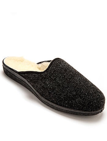 Mules mixtes fourrées laine majoritaire - PEDICONFORT