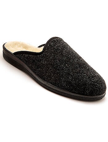 Mules mixtes fourrées laine majoritaire