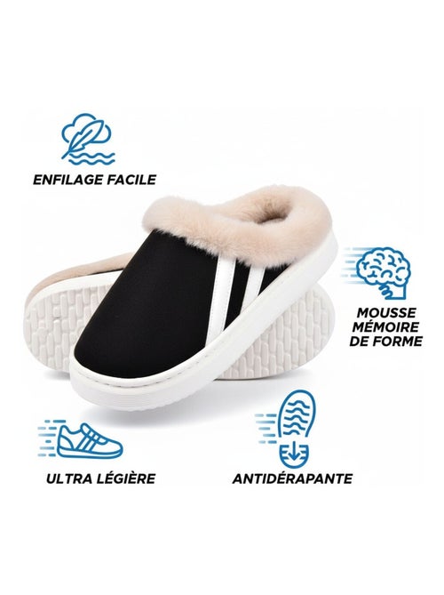 Mules mixtes hiver fourrées  ND10929 - Kiabi