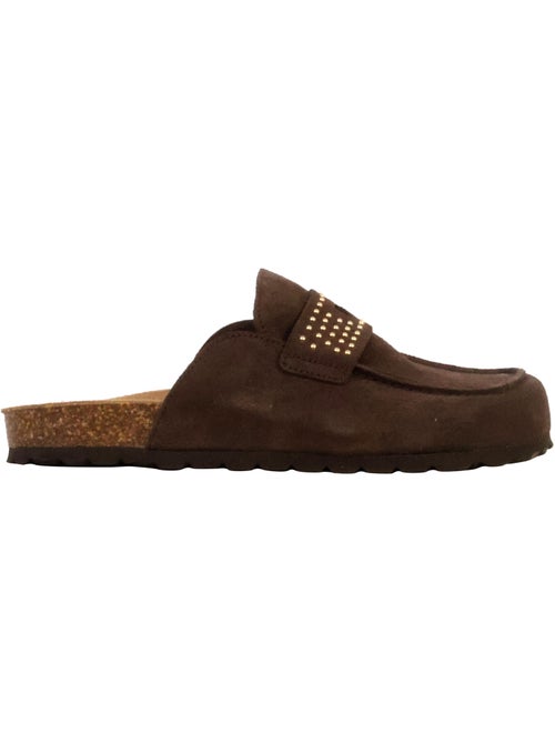 Mules Mocassin Cuir The Divine Factory Noga Gassirette Clous - Kiabi Mules Mocassin Cuir The Divine Factory Noga Gassirette Clous - Kiabi