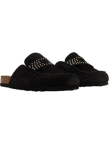 Mules Mocassin Cuir The Divine Factory Noga Gassirette Clous