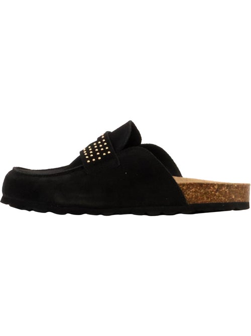Mules Mocassin Cuir The Divine Factory Noga Gassirette Clous - Kiabi Mules Mocassin Cuir The Divine Factory Noga Gassirette Clous - Kiabi