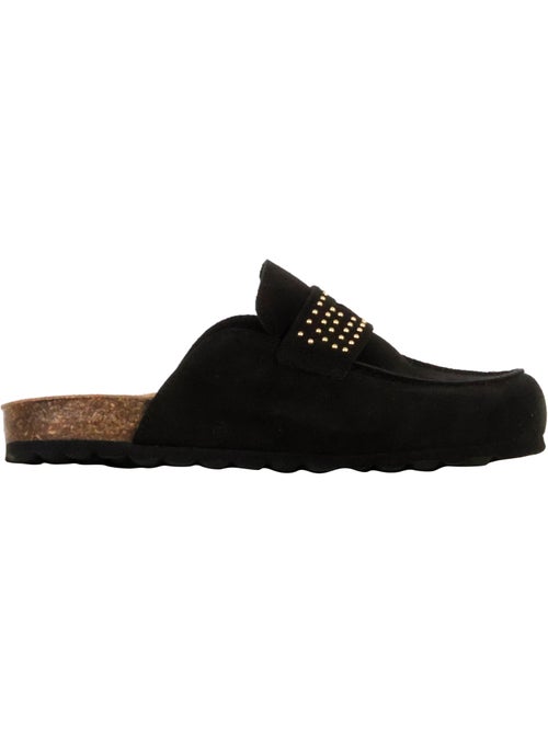 Mules Mocassin Cuir The Divine Factory Noga Gassirette Clous - Kiabi Mules Mocassin Cuir The Divine Factory Noga Gassirette Clous - Kiabi