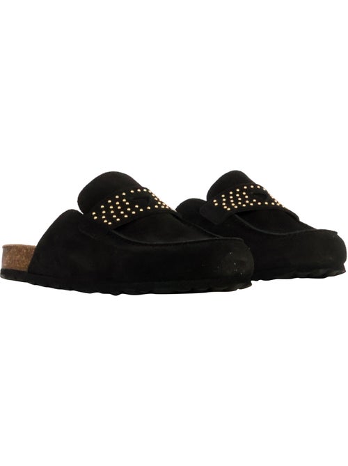 Mules Mocassin Cuir The Divine Factory Noga Gassirette Clous - Kiabi Mules Mocassin Cuir The Divine Factory Noga Gassirette Clous - Kiabi
