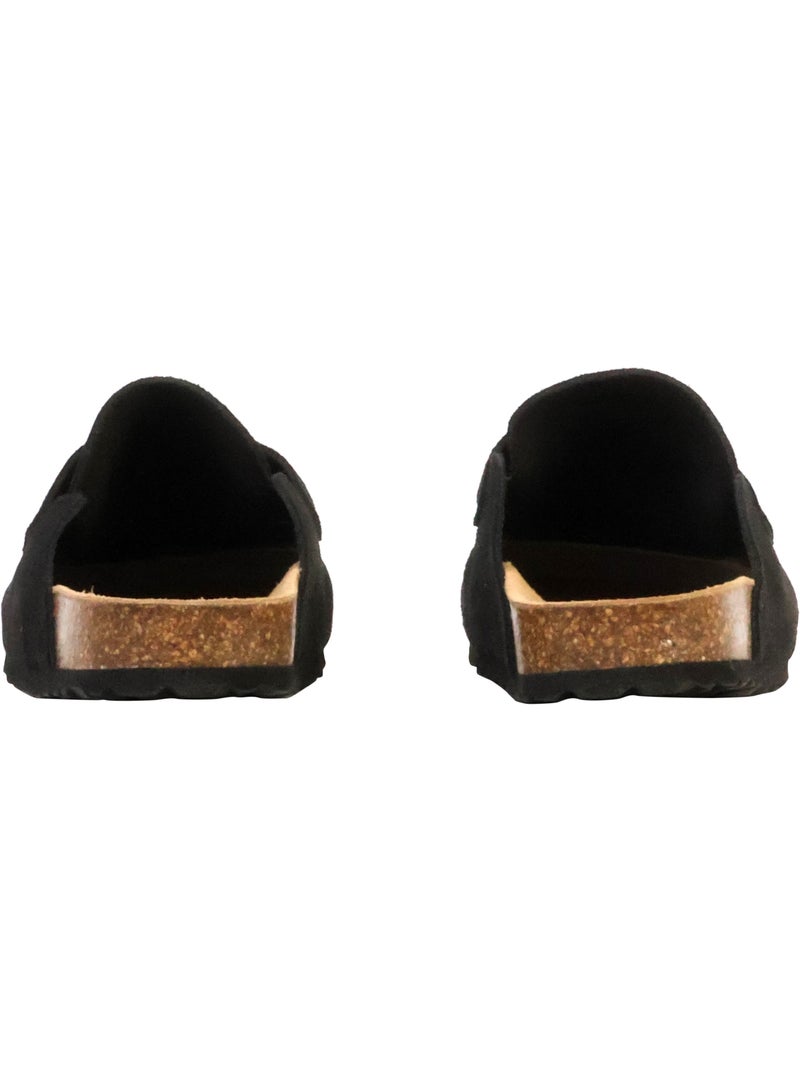Mules Mocassin Cuir The Divine Factory Noga Gassirette Noir - Kiabi