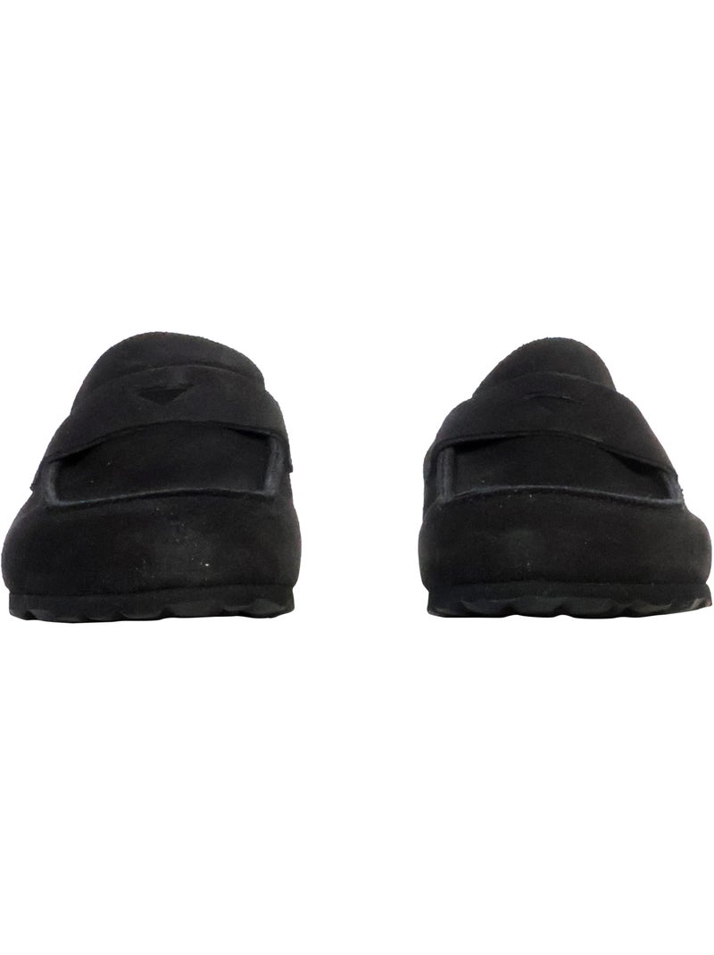 Mules Mocassin Cuir The Divine Factory Noga Gassirette Noir - Kiabi