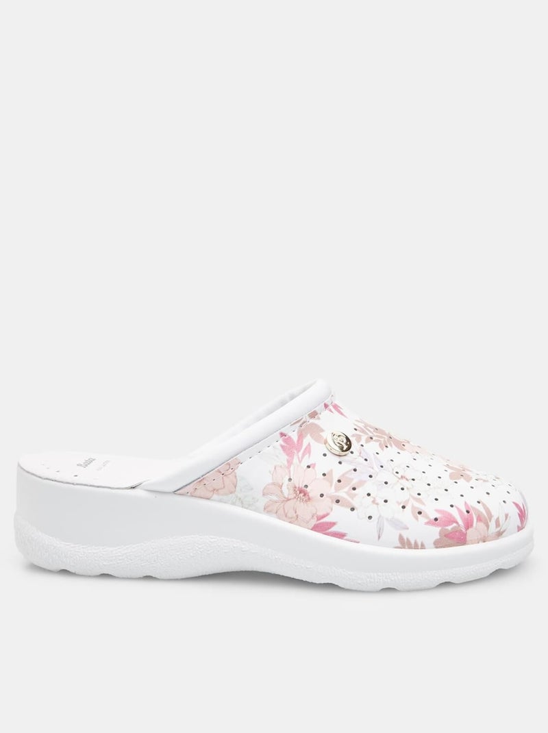 Mules motif fleurs BATA Rose - Kiabi