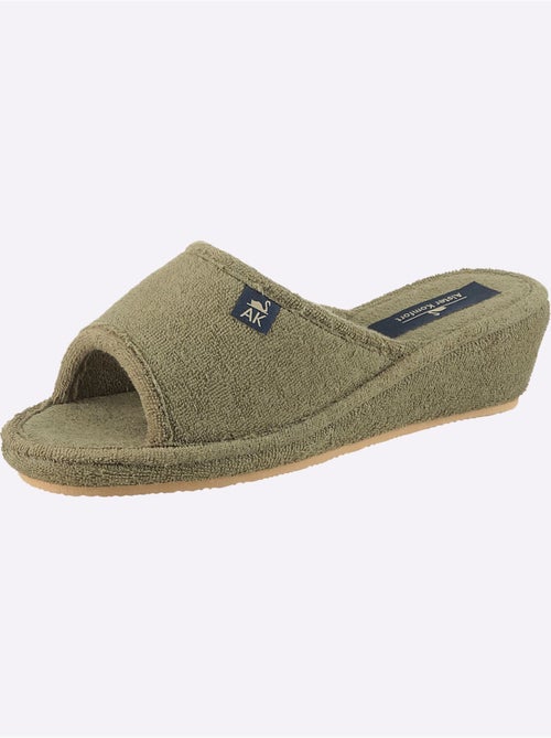 Mules ouvertes aux orteils en éponge avec semelle en caoutchouc - taille standard - witt - Kiabi