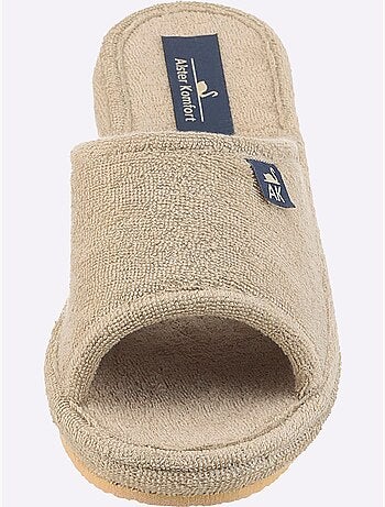 Mules ouvertes en éponge coton avec rembourrage et semelle caoutchouc - taille standard - witt