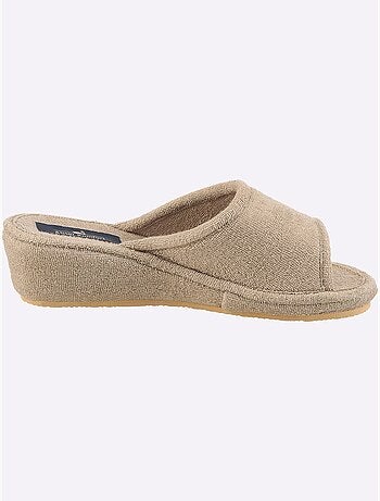 Mules ouvertes en éponge coton avec rembourrage et semelle caoutchouc - taille standard - witt