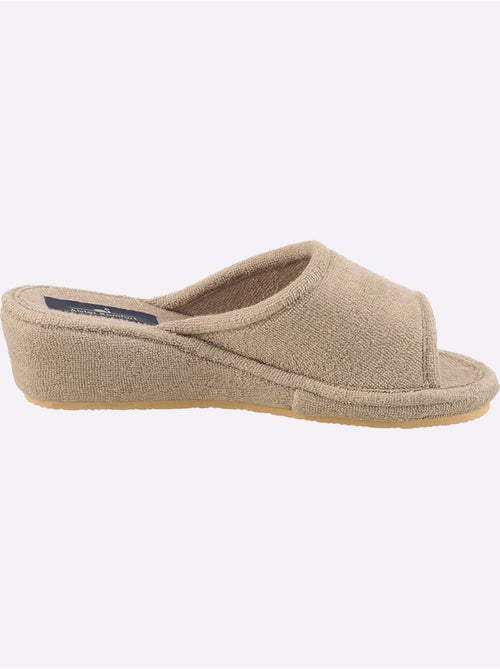 Mules ouvertes en éponge en coton et semelle en caoutchouc - taille standard - witt - Kiabi Mules ouvertes en éponge en coton et semelle en caoutchouc - taille standard - witt - Kiabi