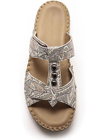 Mules ouverture totale cuir - PEDICONFORT