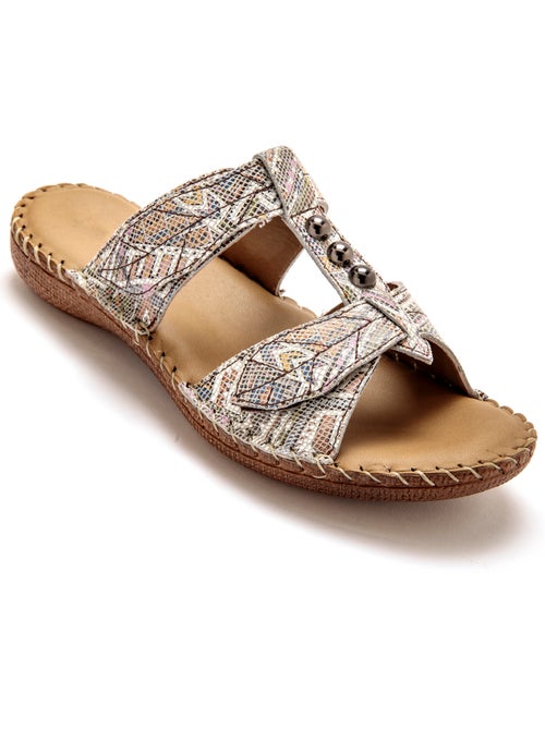 Mules ouverture totale cuir - PEDICONFORT - Kiabi
