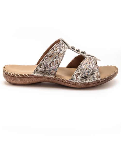 Mules ouverture totale cuir - PEDICONFORT - Kiabi