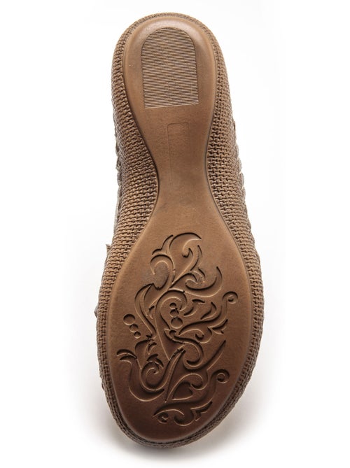 Mules ouverture totale cuir - PEDICONFORT - Kiabi