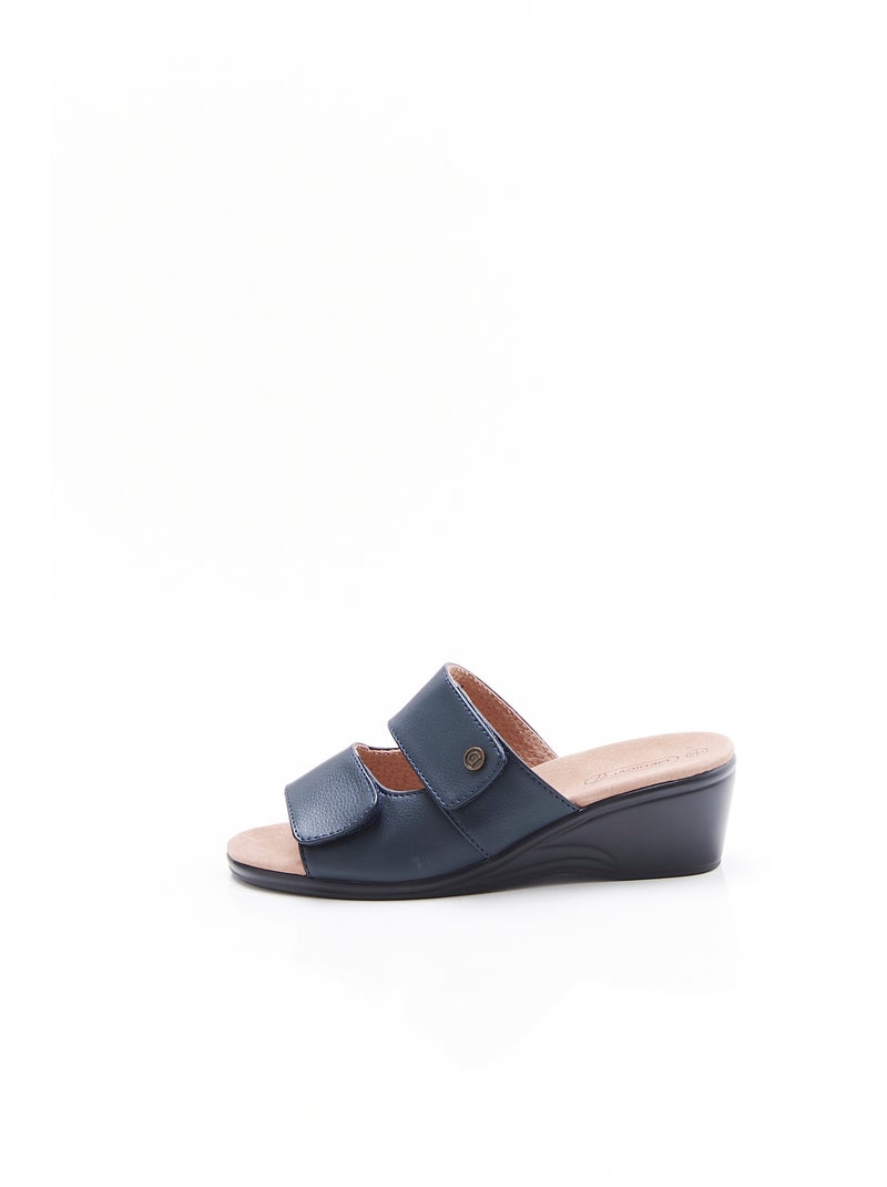 Mules Piedical à ouverture totale - Damart Bleu - Kiabi