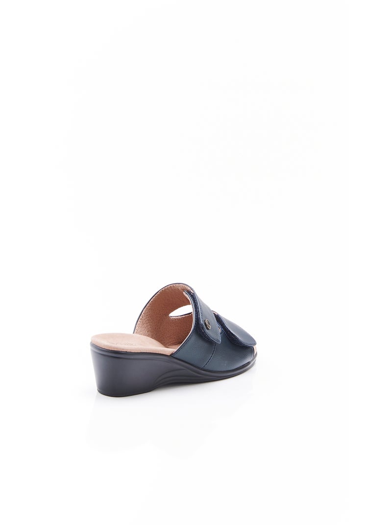 Mules Piedical à ouverture totale - Damart Bleu - Kiabi