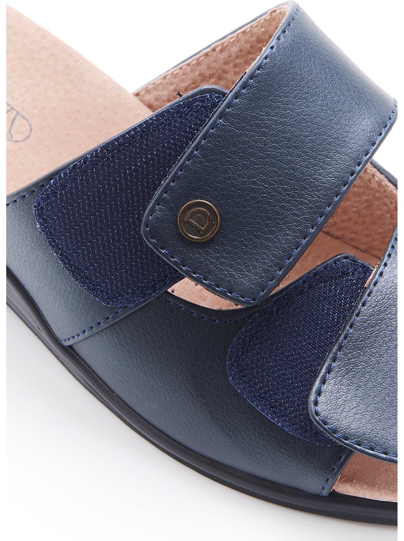 Mules Piedical à ouverture totale - Damart Bleu - Kiabi